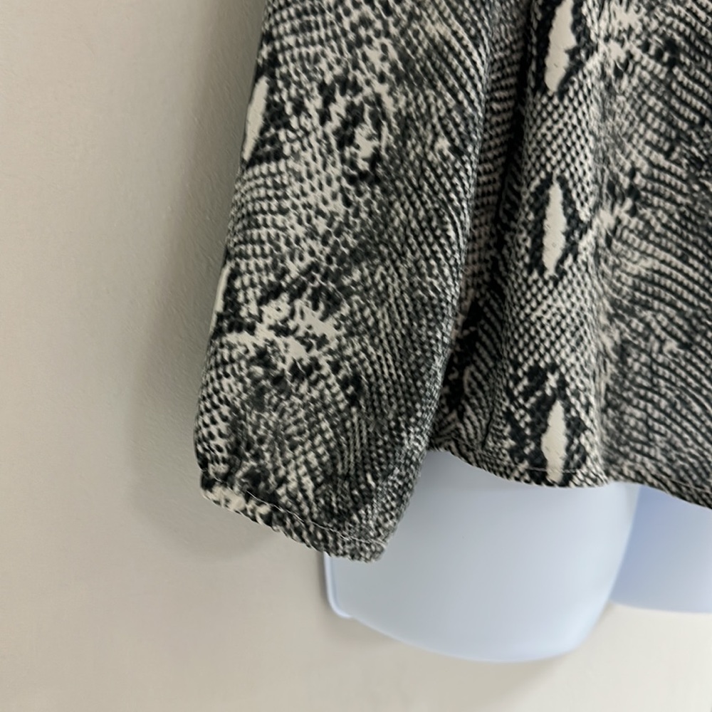 JCrew Python Puff Sleeve Blouse - Picture 4 of 5